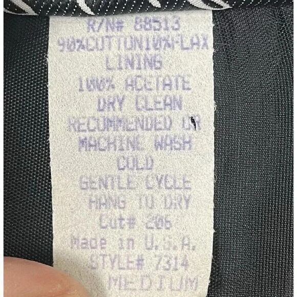 Raphael Lorenzo Vintage 1980s Gold Chain Print Blazer Women’s Sz Medium - Picture 7 of 8